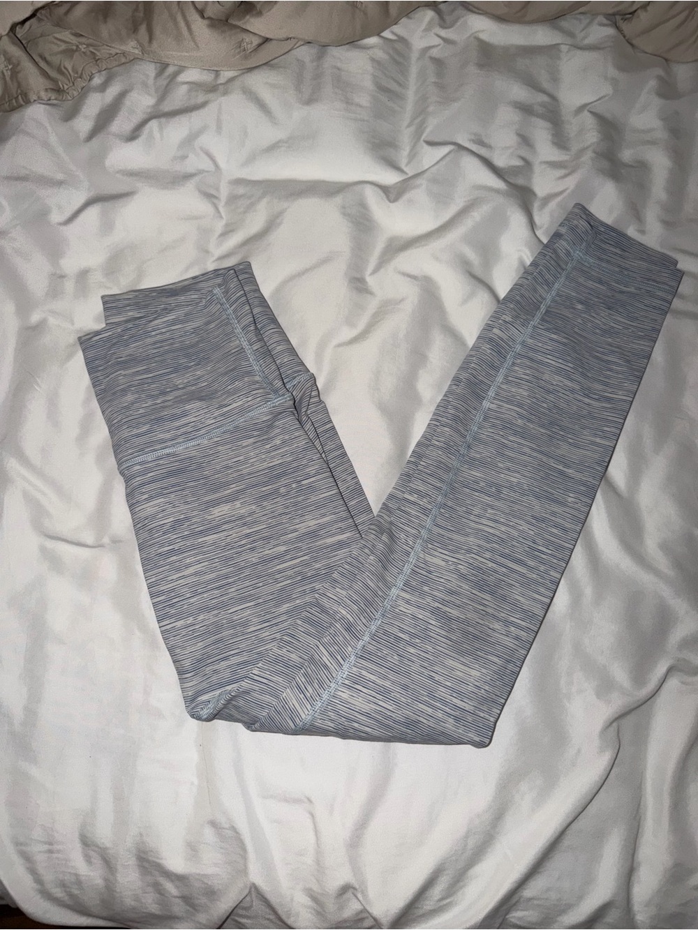 lululemon athletica Heathered Light Blue High-Rise Leggings